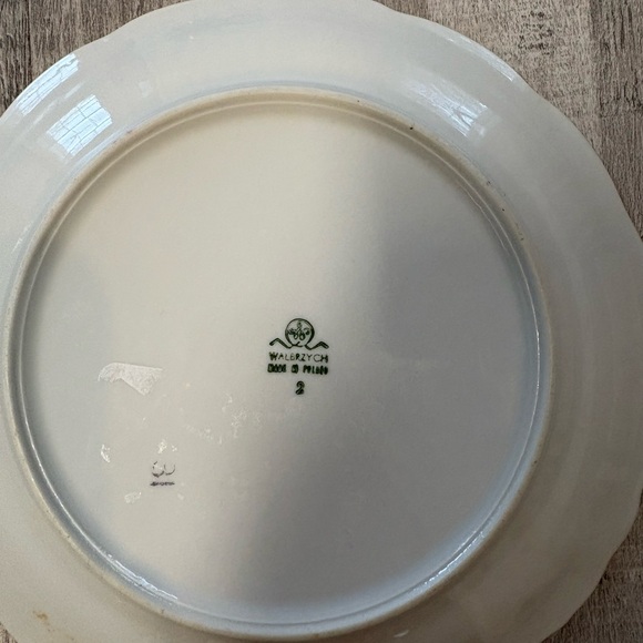 Walbrzych Poland Vintage Enchanted Garden Salad Plate - Picture 3 of 4